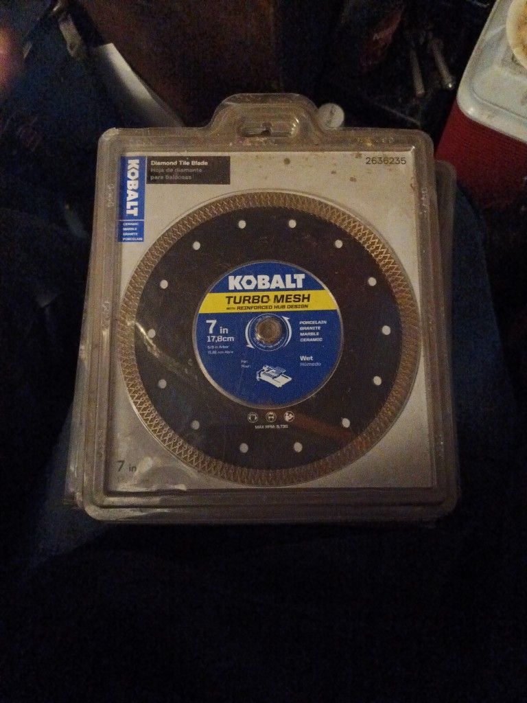 Kobalt 7in Turbo Mesh wet tile saw blade