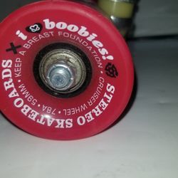 Stereo Skateboard Co Keep A Breast “I Love Boobies” 22” Cruiser 59mm Wheels