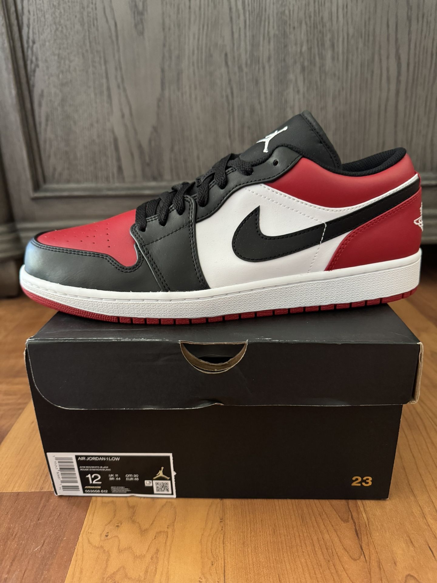 Jordan 1 Low Bred Toe