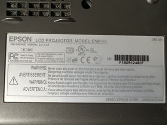 Epson LCD Projector EMP-81