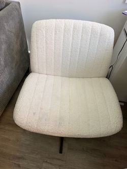 Cream Boucle Accent Chair