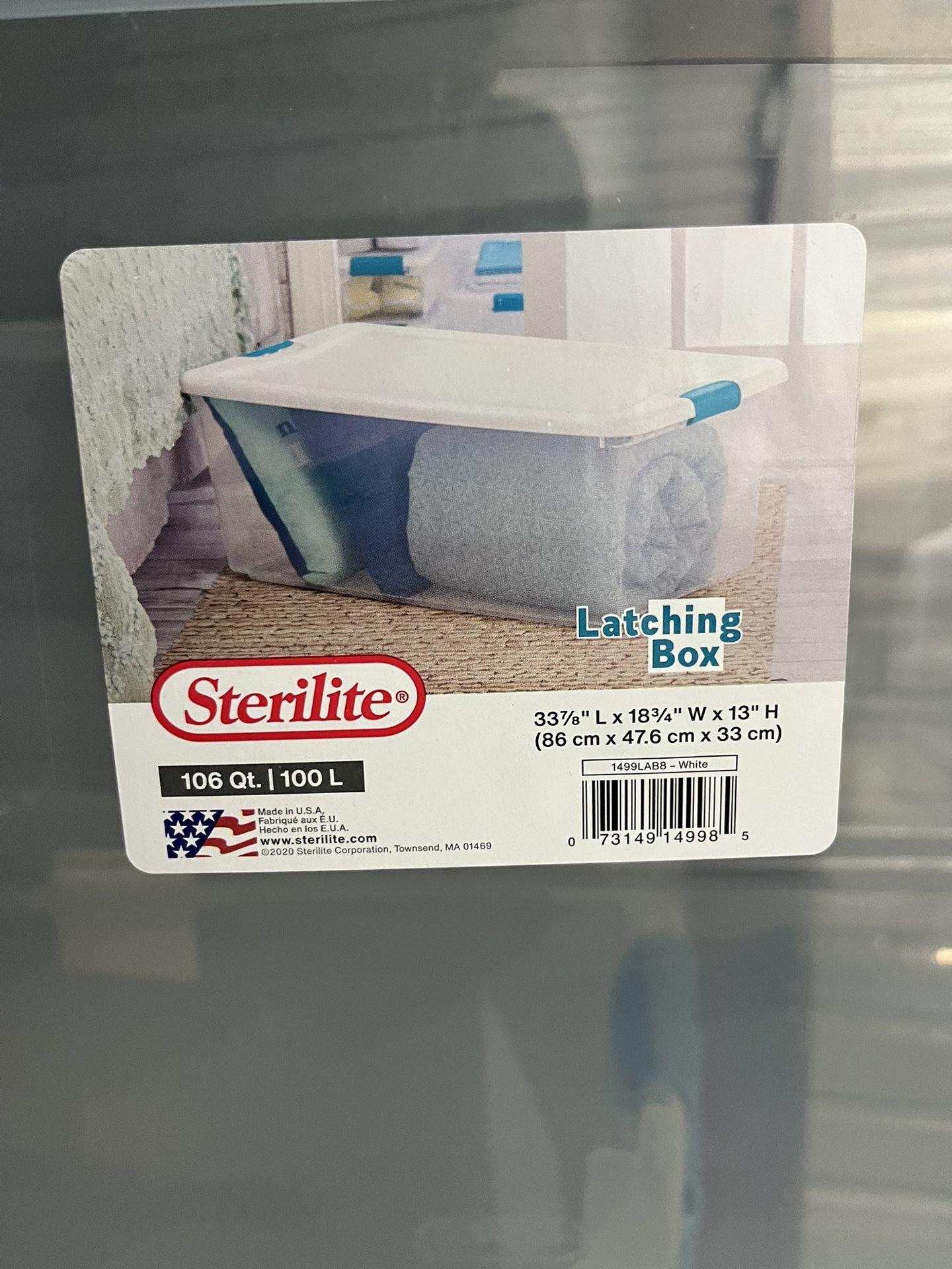 Sterilite Storage Bins 106 QT