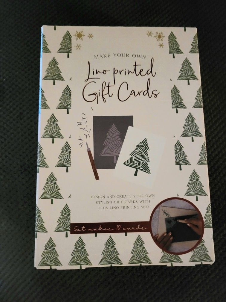 Make Your Own Lino Printed Holiday/Gift Cards