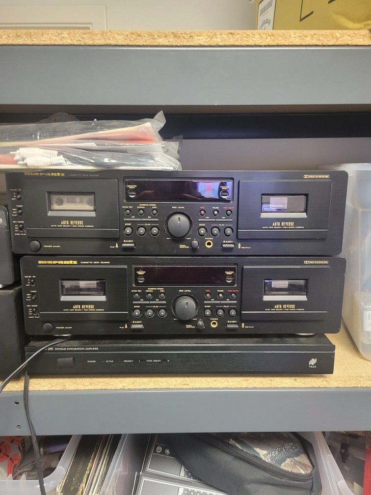 Marantz SR4120 Receiver & CD Player & 2 Tape Decks & Niles Amp
