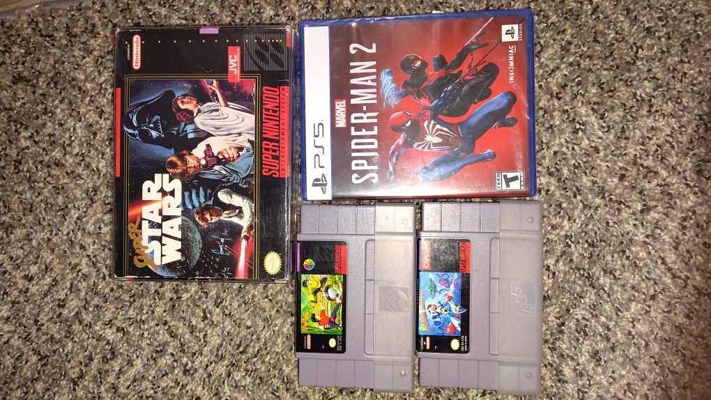 SNES Games And PS5 Games For Sale