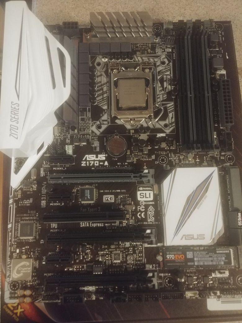 I7 6700k and z170a motherboard