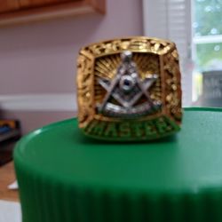 Past MASTER MASONIC RING NEW