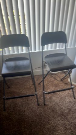 Wood tall chairs brown