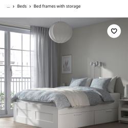 Full BRIMNES Bed frame with storage