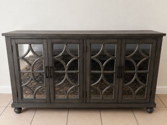 Gray tv stand
