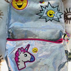 Backpack Silver School