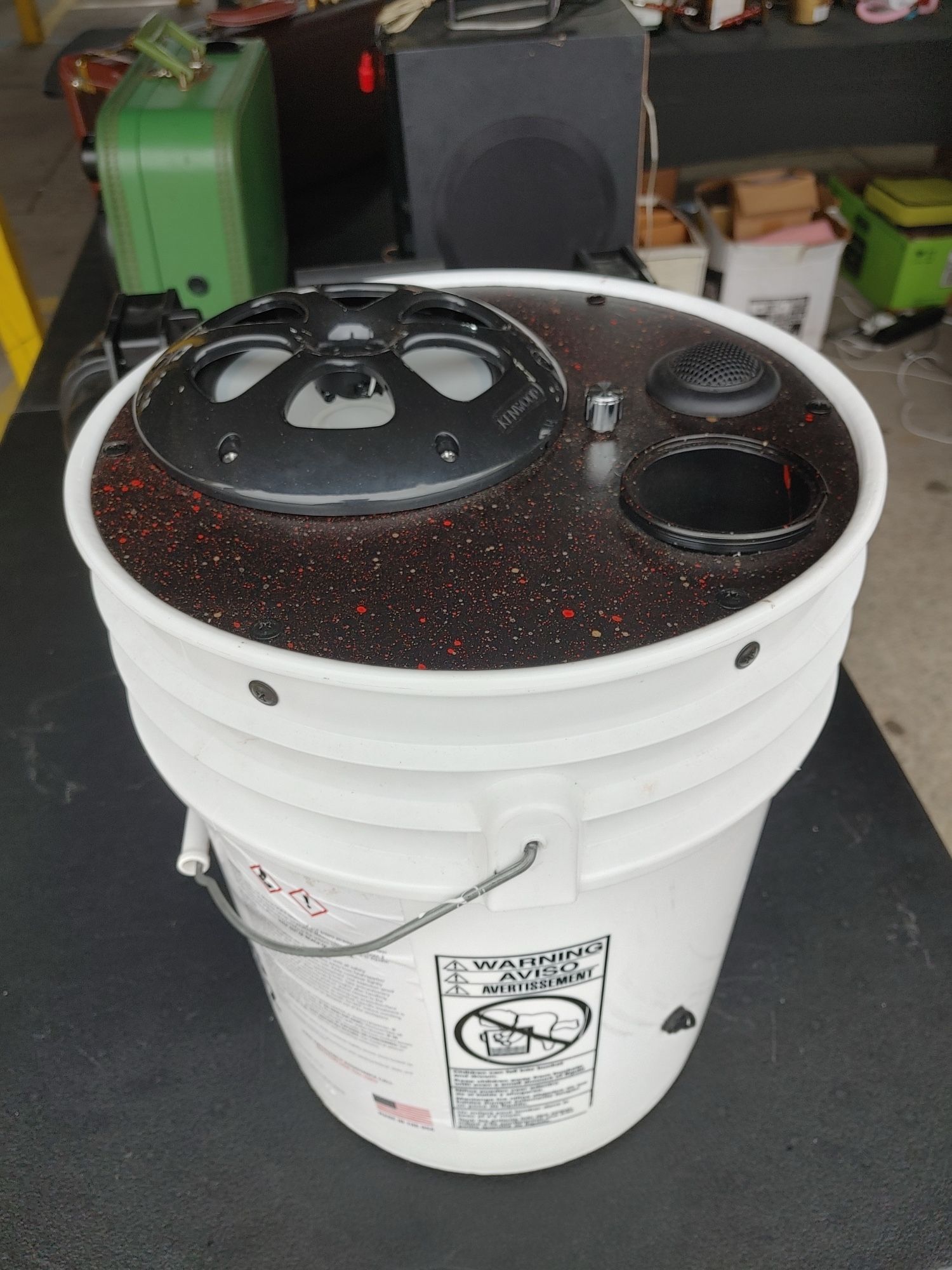 Rechargeable Bluetooth 5 Gallon Bucket speaker, custom design