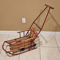Antique Kalamazoo Sled Vintage Christmas 