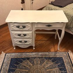 White Vanity Desk