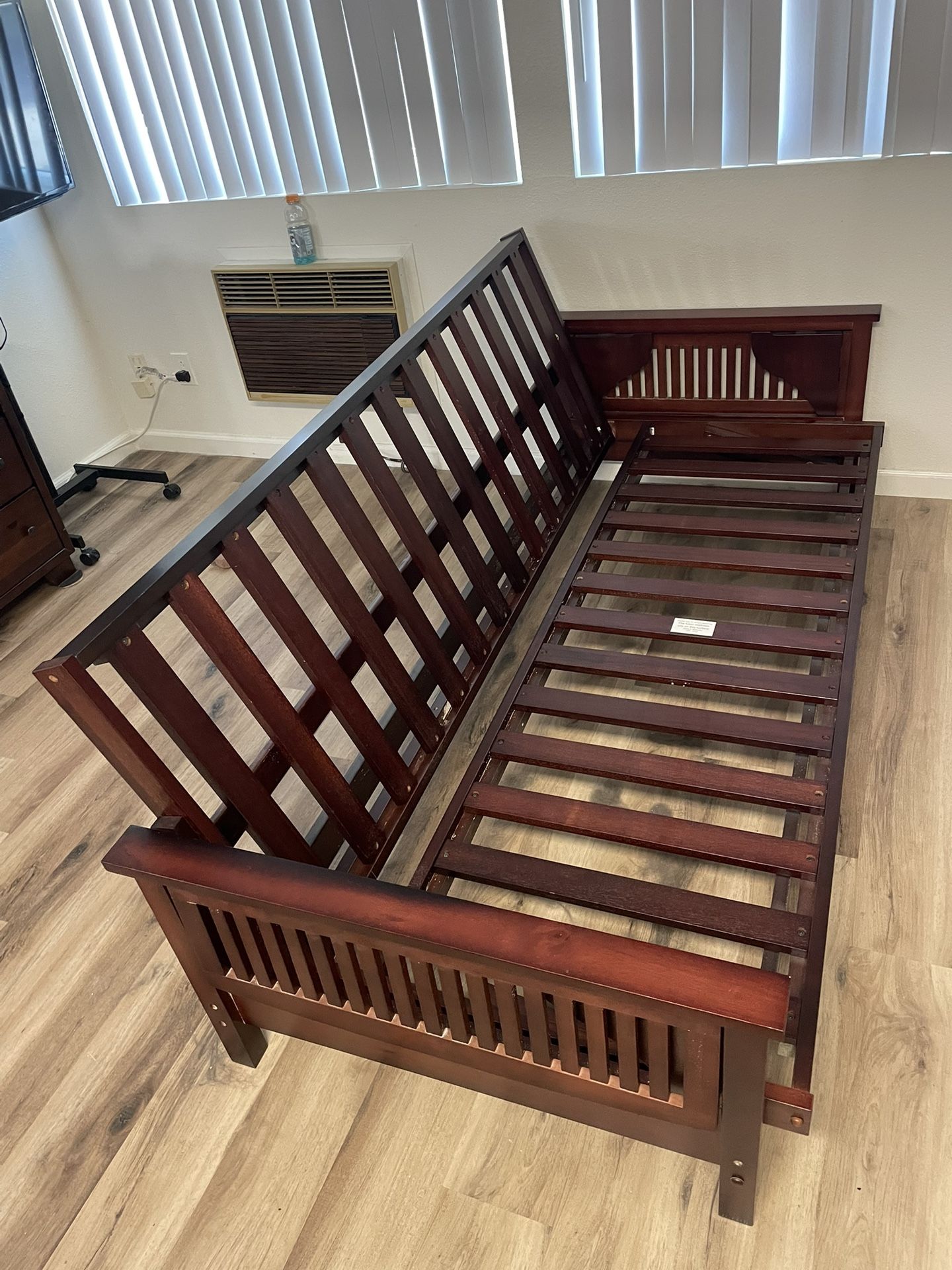Solid Wood Twin Bed Frame – Excellent Condition
