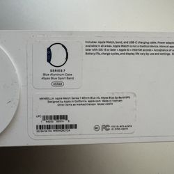 New Apple Watch Series 7 45MM BLUE ON BLUE