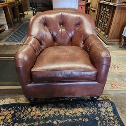Bassett Leather Lounge Chair 