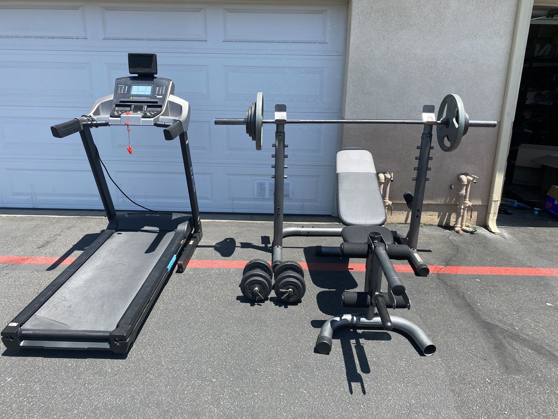 Weight Set And Treadmill