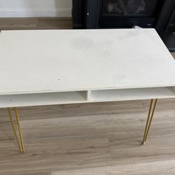 White desk