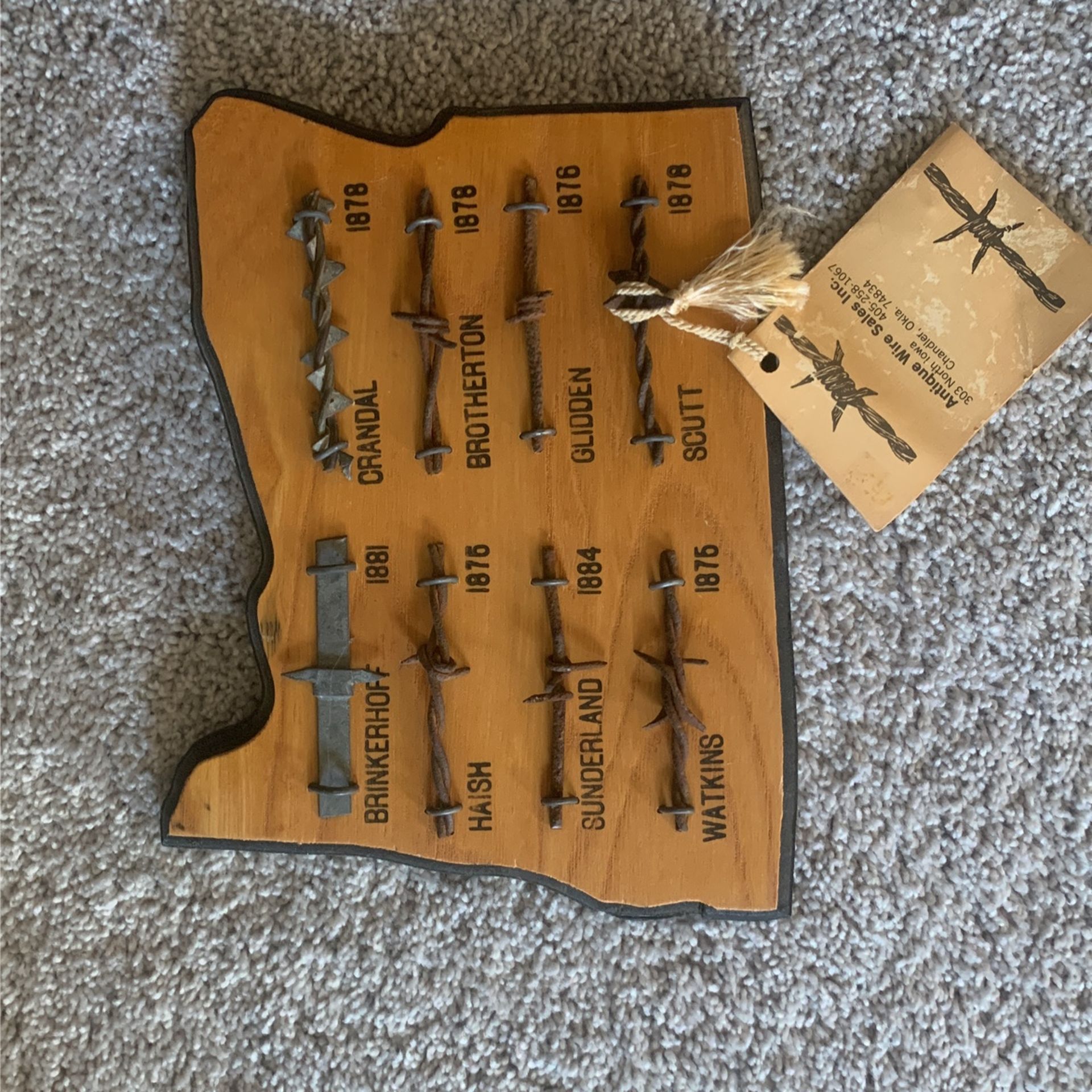 1800s Barbed Wire Display