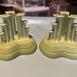 Fiesta Pyramid Candleholders (2)