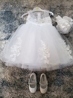 Girl baptism dress