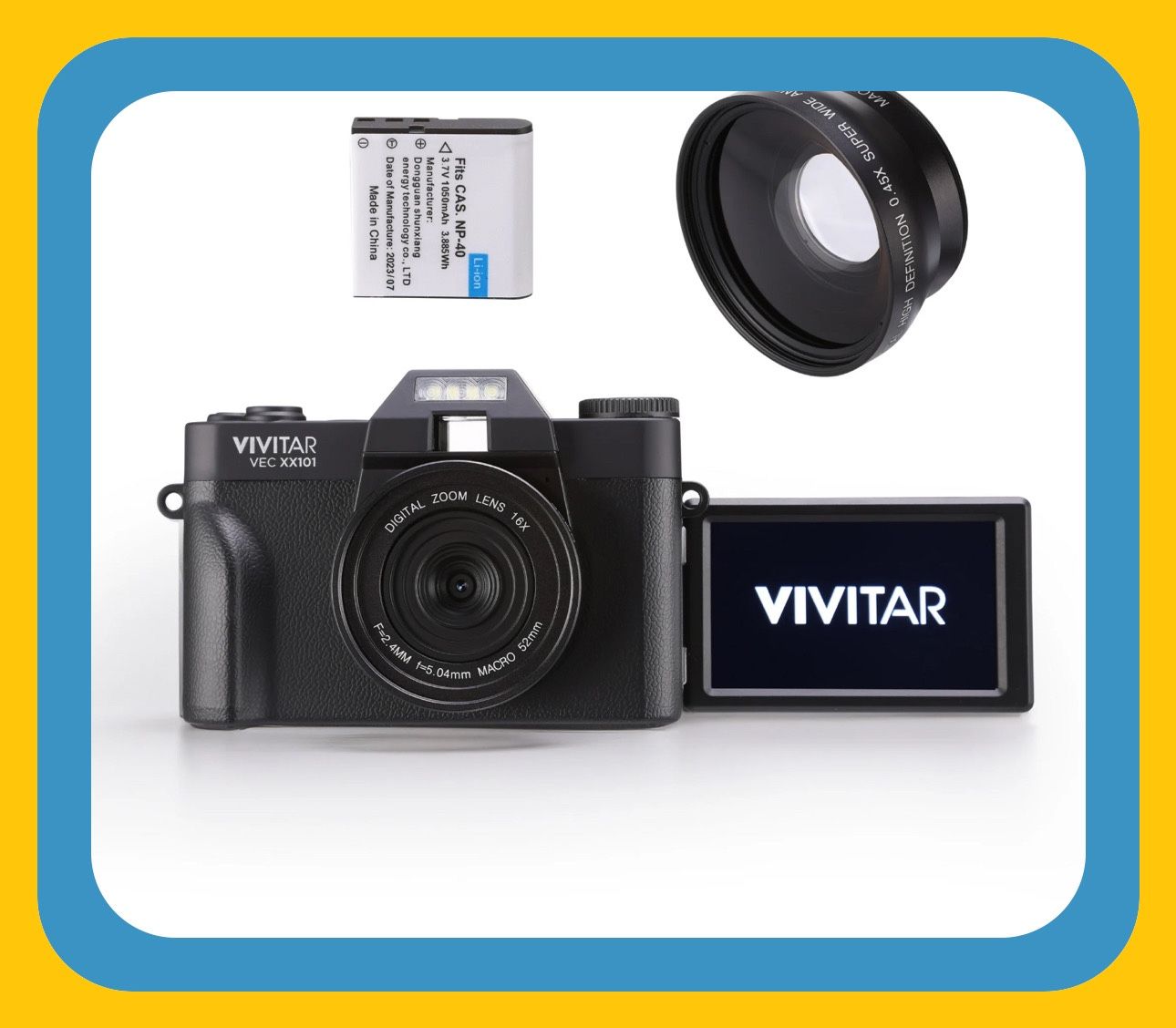 Vivitar Digital Camera 4k VECXX101