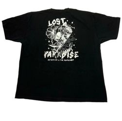 As*holes Live Forever Lost Paradise Graphic T Shirt Mens XXL Black Skull Tee