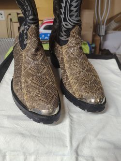 Cowtown Snakeskin Boots sz 12D