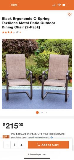 Brand New 2 Pack Of Patio Chairs