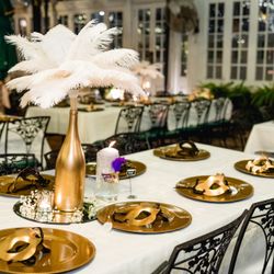 32 Gold Masquerade Masks