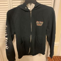 Dirty Harry’s Daytona Beach FL Black Hoodie Jacket Men M - Lrg 