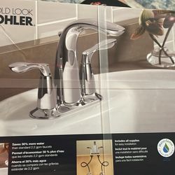 Kohler Cavata 44” centerset bathroom faucet Polished Chrome Finish