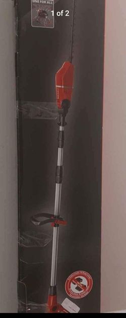 18v cordless telescoping pole hedge trimmer