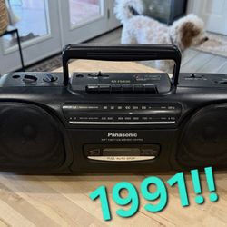 Panasonic Cassette Player Boom Box 
