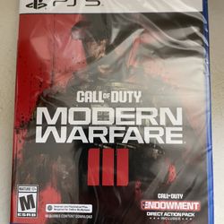 Call of Duty: Modern Warfare III Sony PlayStation 5 PS5 Brand New Sealed