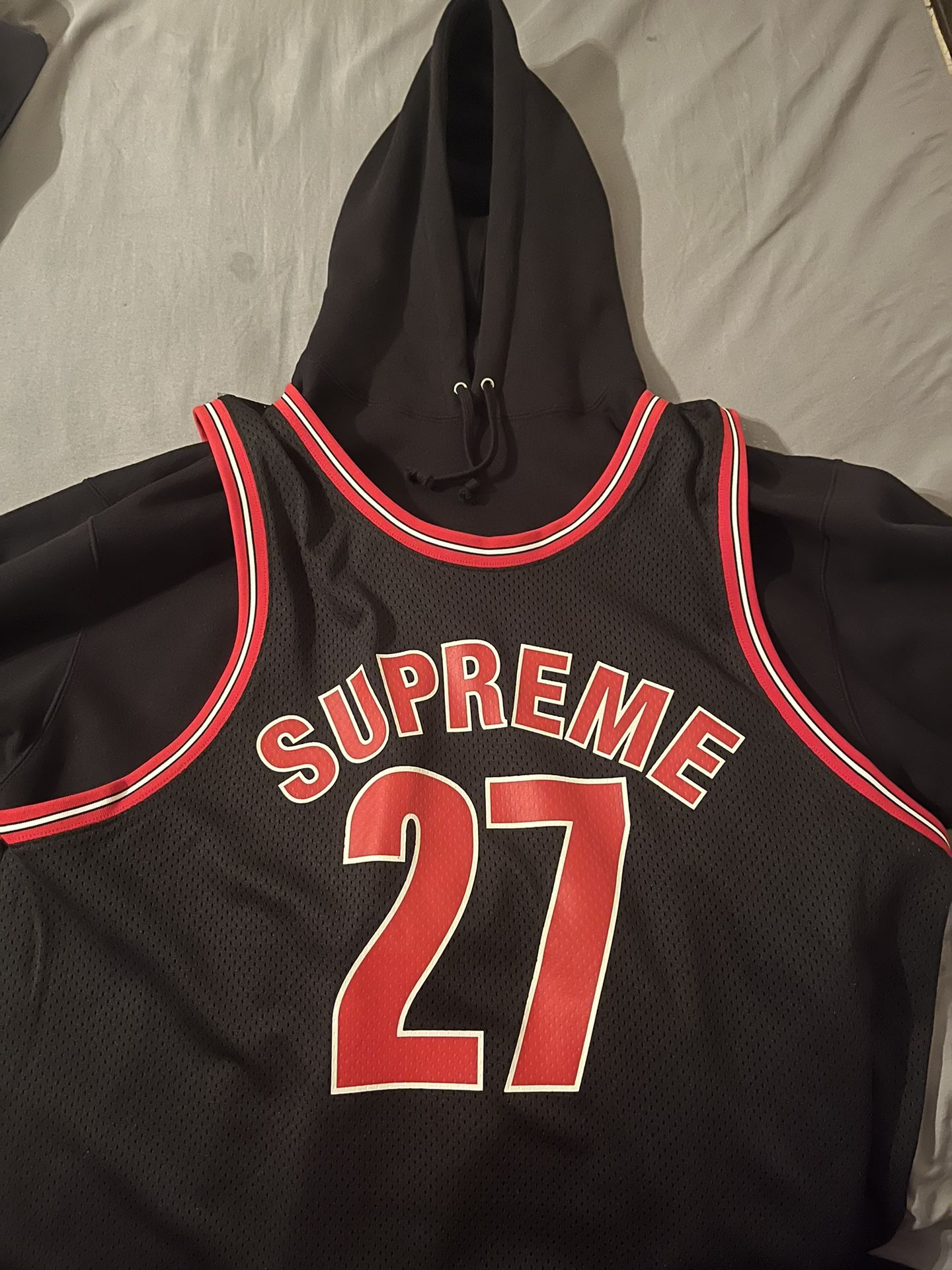 Supreme Basketball Jersey Hoodie