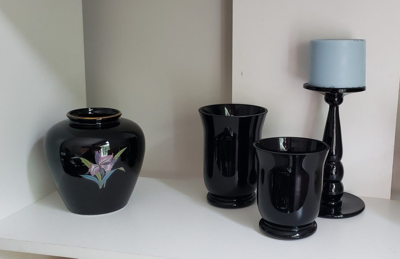 Vase and Candle Holders