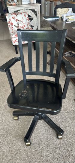 Wood office chair-free