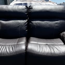Faux Leather Love Seat Sofa/ Recliner 