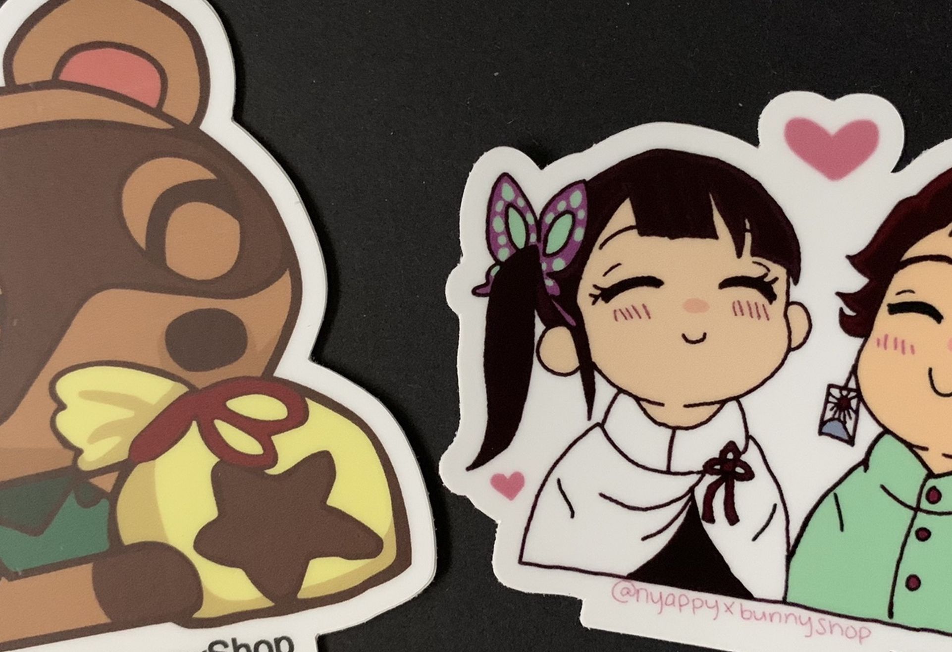 Demon slayer + Animal crossing sticker