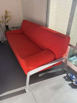 Orange Couch Bed
