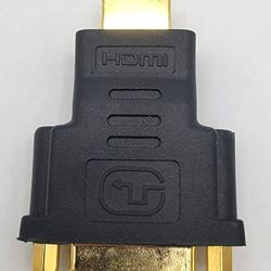 DVI Female to HDMI Male Adapter Bi-directional DVI-I 24+5 Port Converter 4k Gold