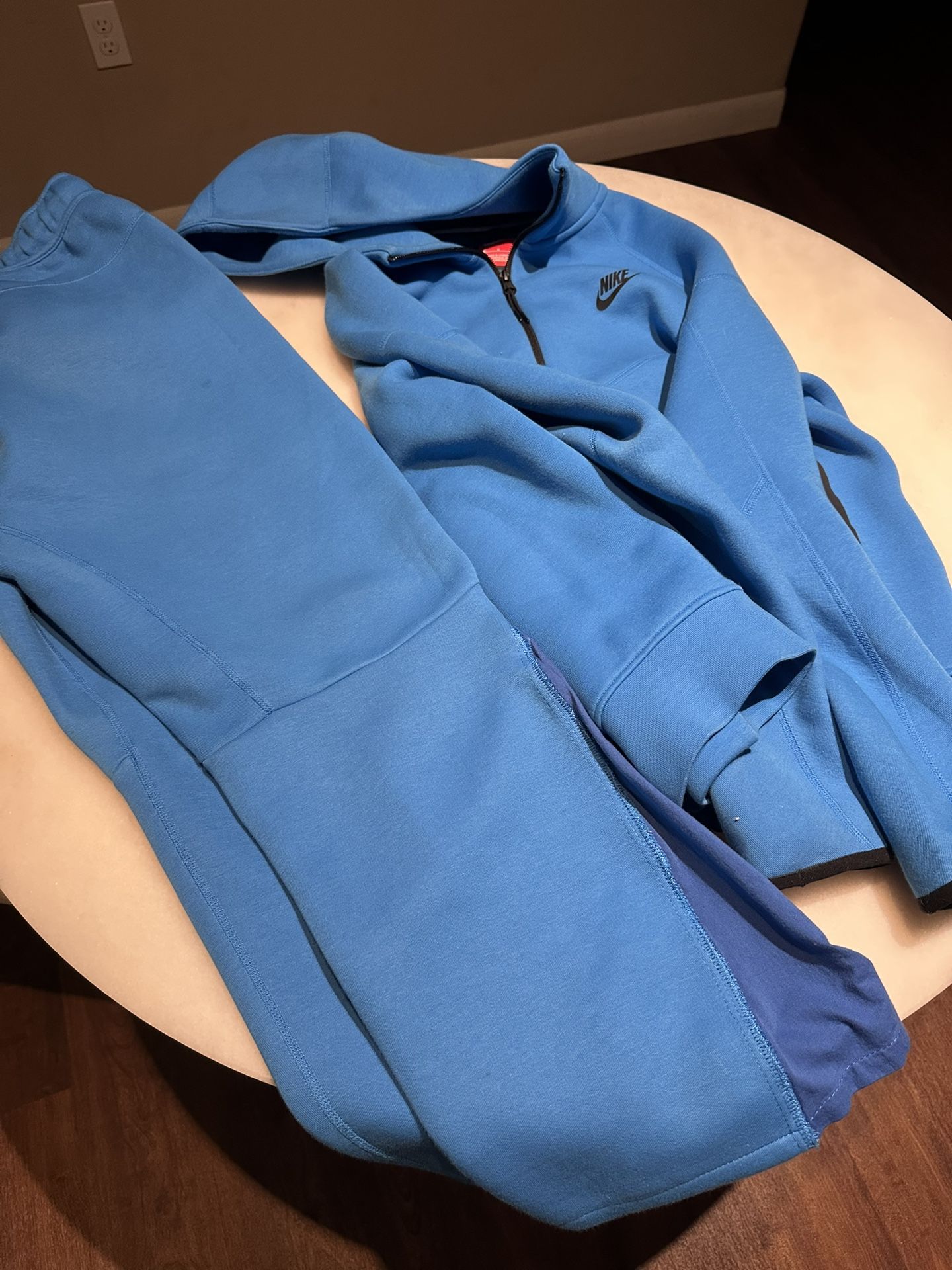 Custom Flared Blue Nike Tech