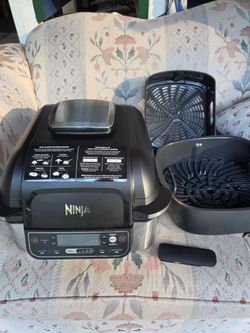 Ninja indoor grill air fryer with thermometer.