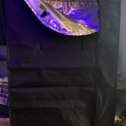 216 area 420 grow set up with tent, light one plant