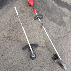 Lawn edger and weed eater.