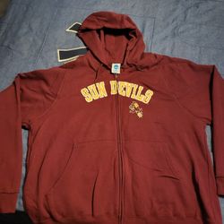 **LIGHTLY USED** ASU SUNDEVIL HAT & SWEATSHIRT