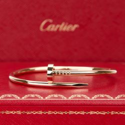 Cartier 18k Yellow Gold Juste un Clou Classic Nail Bracelet Size 17