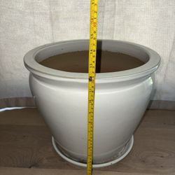 White Ceramic Pot